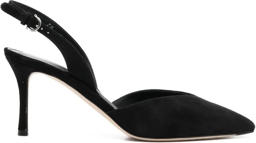 Ferragamo Pumps met gespsluiting en 80 mm hak