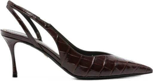 Ferragamo Pumps met puntige neus en slingback band