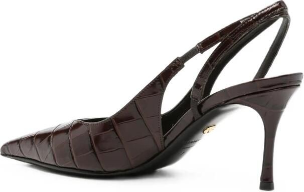 Ferragamo Pumps met puntige neus en slingback band - Foto 3