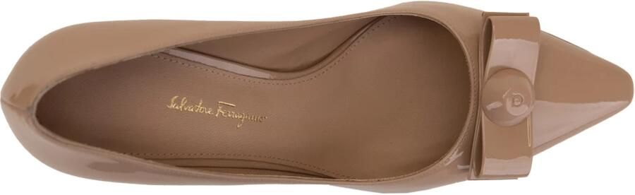 Ferragamo Pumps met puntige neus en strik - Foto 5