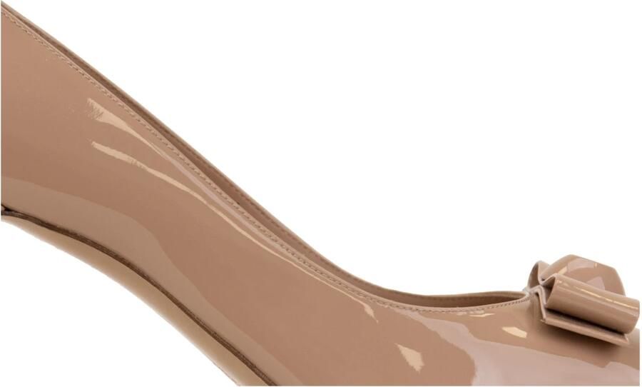 Ferragamo Pumps met puntige neus en strik - Foto 3