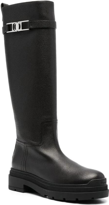 Salvatore Ferragamo Ryder knee-high boots Zwart Dames