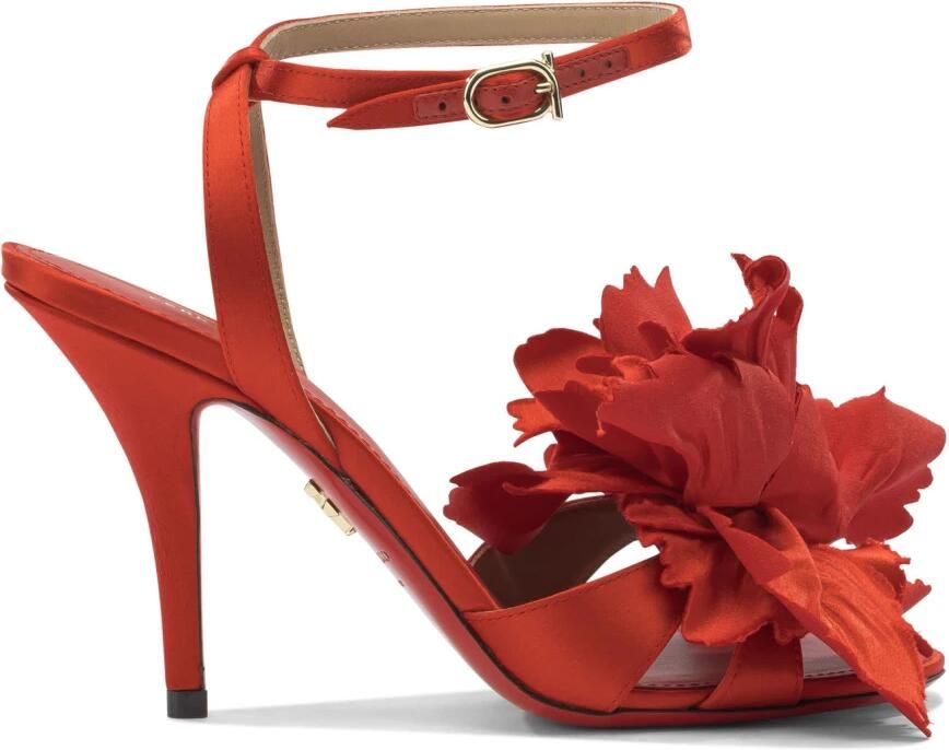 Ferragamo Sandalen Met Bloem 90 Mm