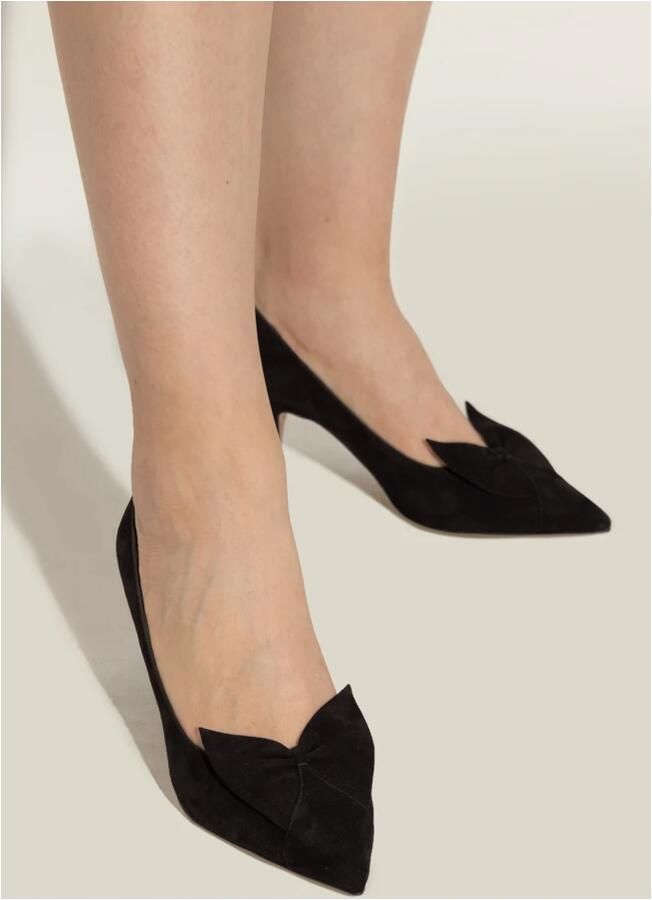 Ferragamo Zwarte Pumps met Leren Strik - Foto 2