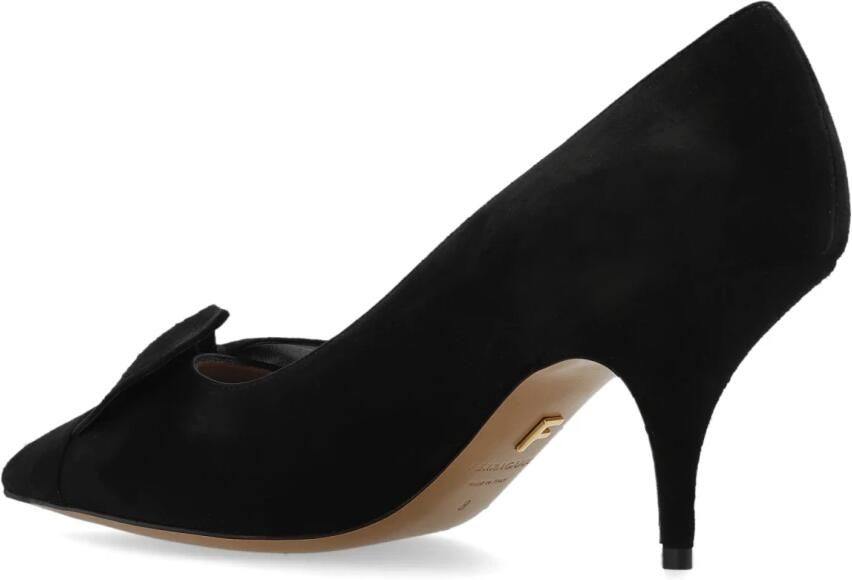 Ferragamo Zwarte Pumps met Leren Strik - Foto 4