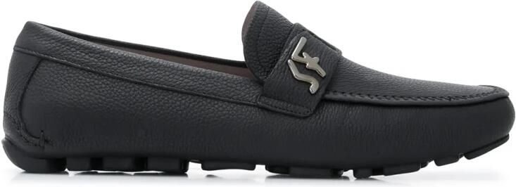 Ferragamo Signature Driver Logo Plaque Loafers