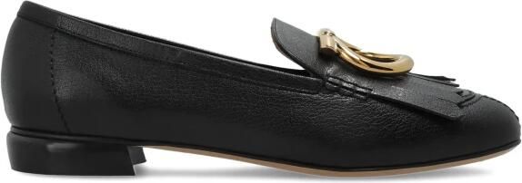 Ferragamo Silvy Loafers met leren franje