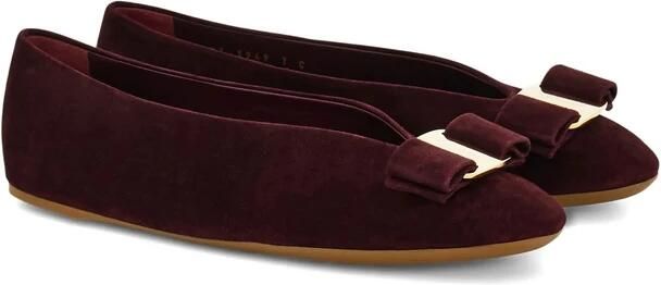 Ferragamo Slip-On Ballerina`s met Ronde Neus