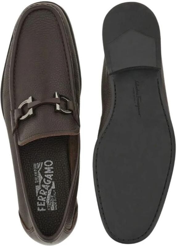 Salvatore Ferragamo Bruine platte schoenen Brown Heren - Foto 5