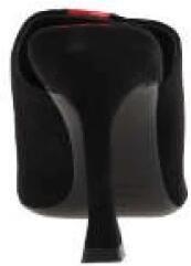 Salvatore Ferragamo Zwarte Suède Sandalen met Rode Contrastdetail Multicolor Dames - Foto 4