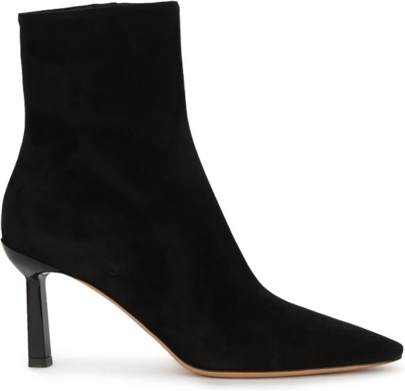 Salvatore Ferragamo Janna enkellaarsjes met hak Black Dames