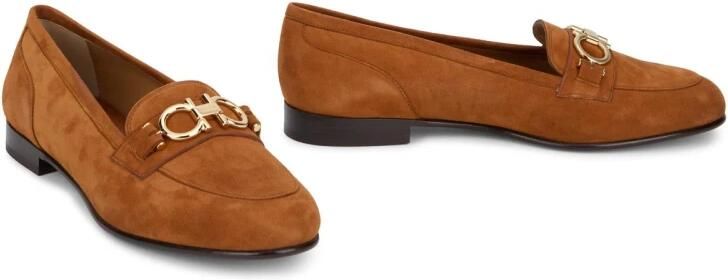 Ferragamo Suede Gancini Bit Loafers - Foto 3