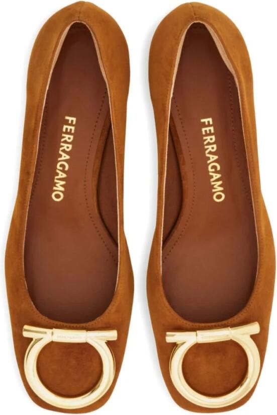 Ferragamo Suede Leder Pomp - Foto 3