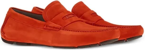 Ferragamo Suède Leren Loafers - Foto 2