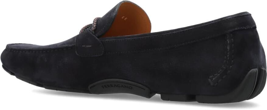 Ferragamo Suede Loafers met Gesp - Foto 3