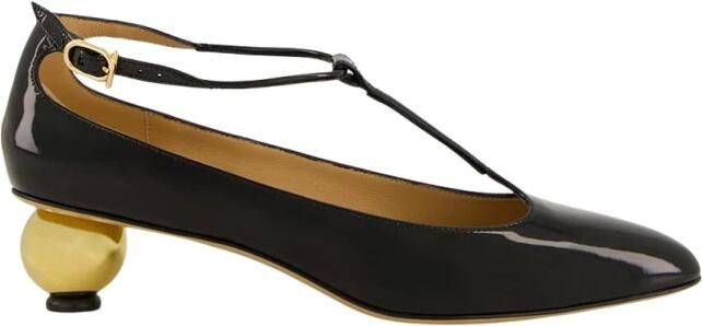 Ferragamo T-Strap Pump met Sferische Hak
