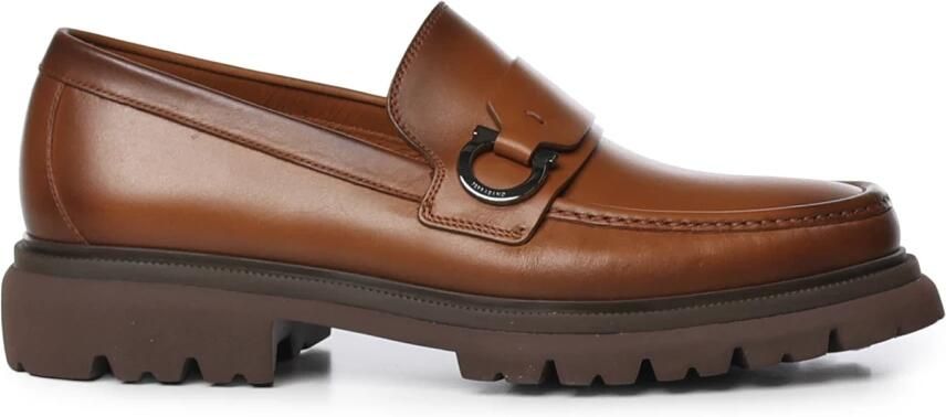 Ferragamo Terrence Leren Loafers