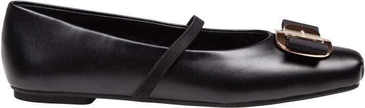 Ferragamo Zwarte Vara Ballerina Flats - Foto 3