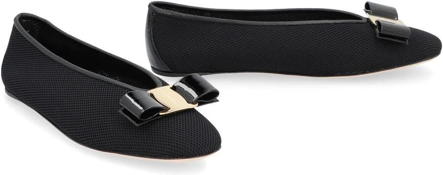 Salvatore Ferragamo Vara Bow Ballerinas in zwart - Foto 3
