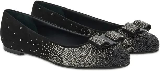 Salvatore Ferragamo Ballerina's Zwart Dames