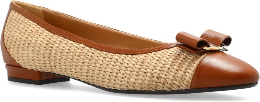 Ferragamo Varina 2.0 Raffia Ballerina - Foto 5