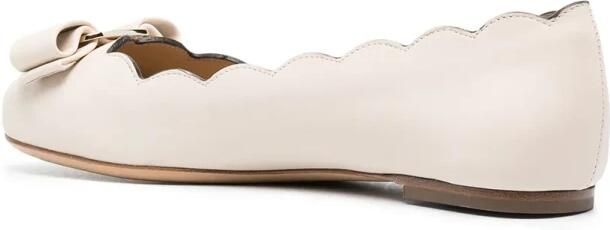 Ferragamo Varina Ballerina Schoenen met Geschulpte Rand - Foto 2