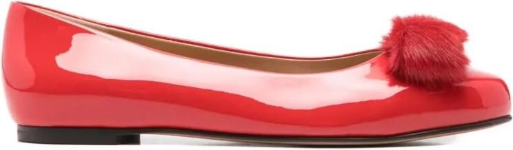 Ferragamo Varina Fur Ballerina