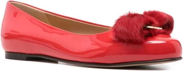 Ferragamo Varina Fur Ballerina - Foto 3