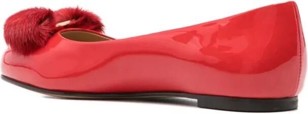 Ferragamo Varina Fur Ballerina - Foto 4
