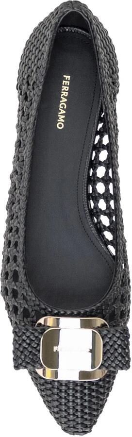 Ferragamo Varina Woven Leather Flat - Foto 3