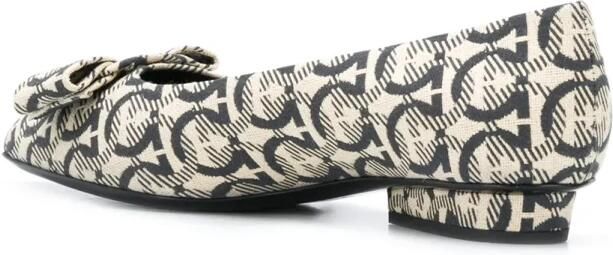 Ferragamo Viva Gancini-geweven ballerina's - Foto 2