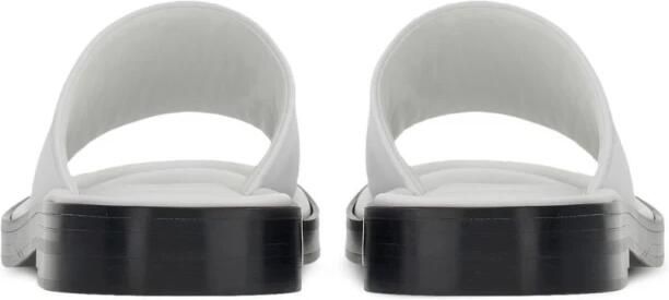 Salvatore Ferragamo Witte Leren Slippers Wit Dames - Foto 3