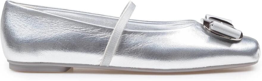 Ferragamo Gelamineerde leren ballerina`s