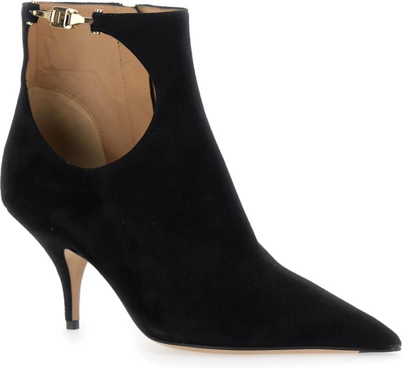Ferragamo Zwarte Bootie Mid-Hak Agia Laarzen