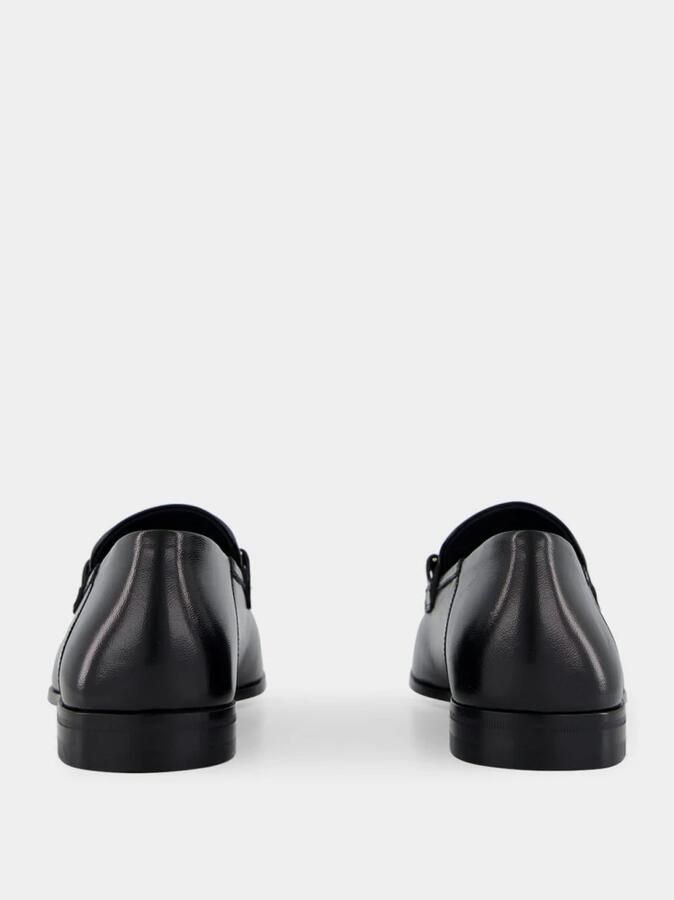 Ferragamo Zwarte Lam Slip-On Loafer