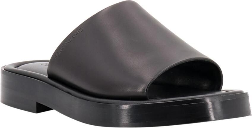 Ferragamo Zwarte sandalen met ronde neus - Foto 2