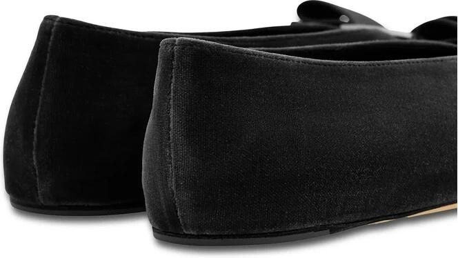 Ferragamo Zwarte Slip-On Schoenen met Strik