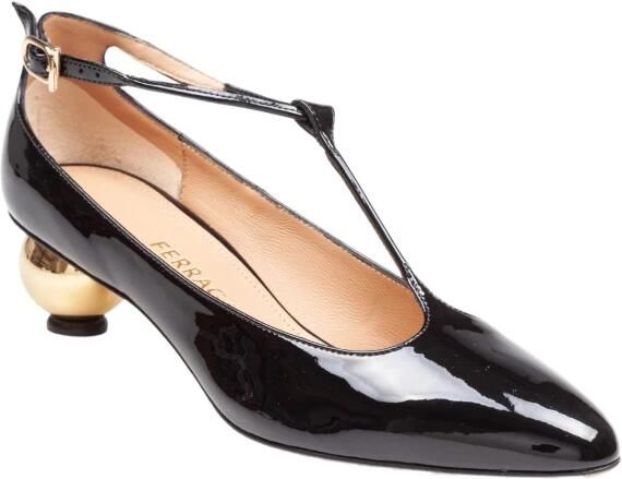 Salvatore Ferragamo Sandalen Pointed Toe Pumps With Spherical Heel Design in zwart - Foto 2