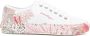Ferragamo Floral-Print Lace-Up Sneakers - Thumbnail 1