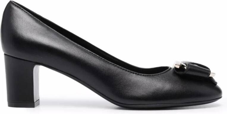 Ferragamo Gancini-Bow leren pumps
