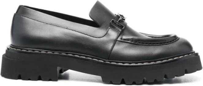 Ferragamo Gancini Chunky Leren Loafers