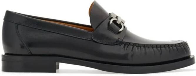 Ferragamo Gancini Leren Loafers