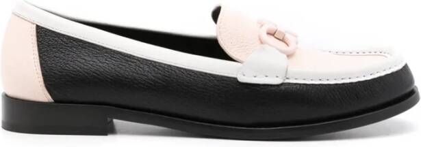 Ferragamo Gancini Leren Mocassin Loafers