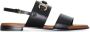 Ferragamo Gancini leren platte sandalen - Thumbnail 1
