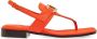 Ferragamo Gancini leren platte sandalen - Thumbnail 1