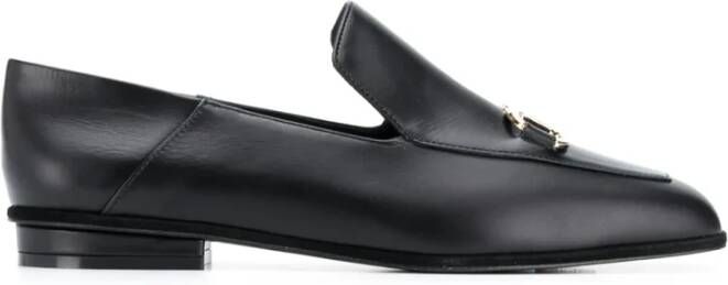 Ferragamo Gancini Loafers met Vierkante Neus