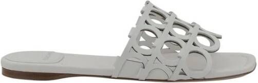 Ferragamo Gancini Patroon Vierkante Neus Sandalen