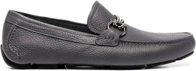 Ferragamo Gancini Pebbled Driving Shoes