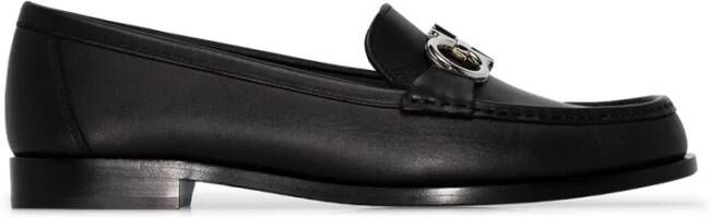 Ferragamo Gancini Plaque Loafers met lage hak