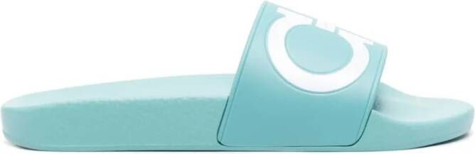 Ferragamo Gancini-Print Slippers